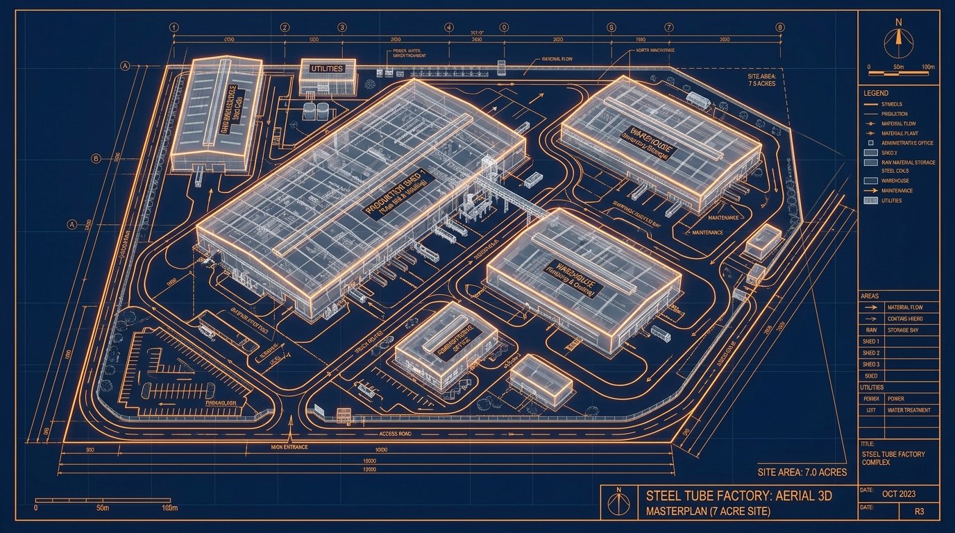 7-Acre Industrial Masterplan Blueprint